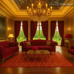 Milano Sovrana Garnet Plum Velvet Custom Curtain