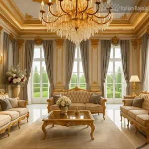 Milano Sovrana Silver Birch Velvet Custom Curtain