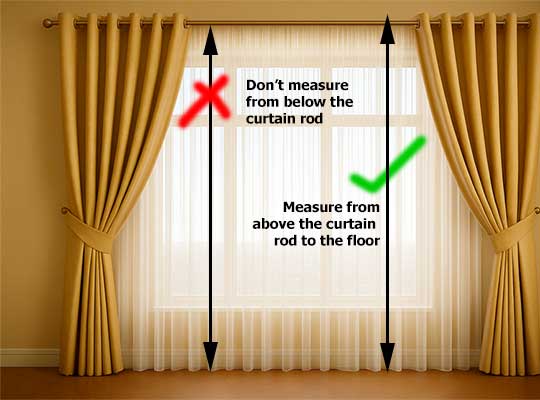 Enter Curtain Drop / Height (in inches)