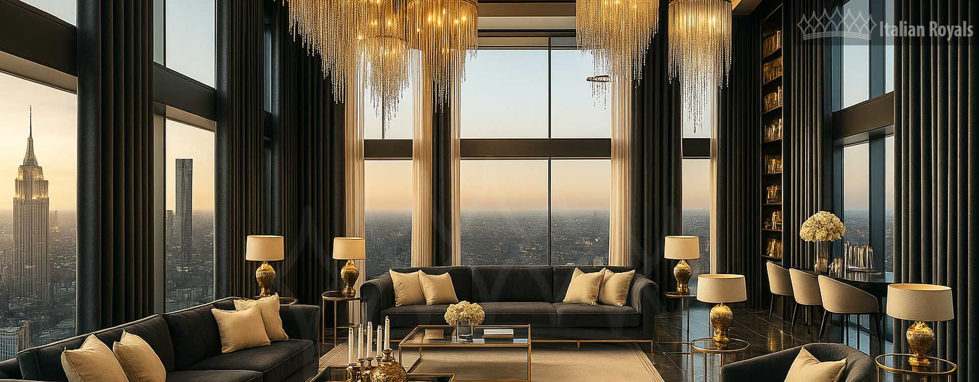 American Charcoal Velvet Gray Custom Curtain