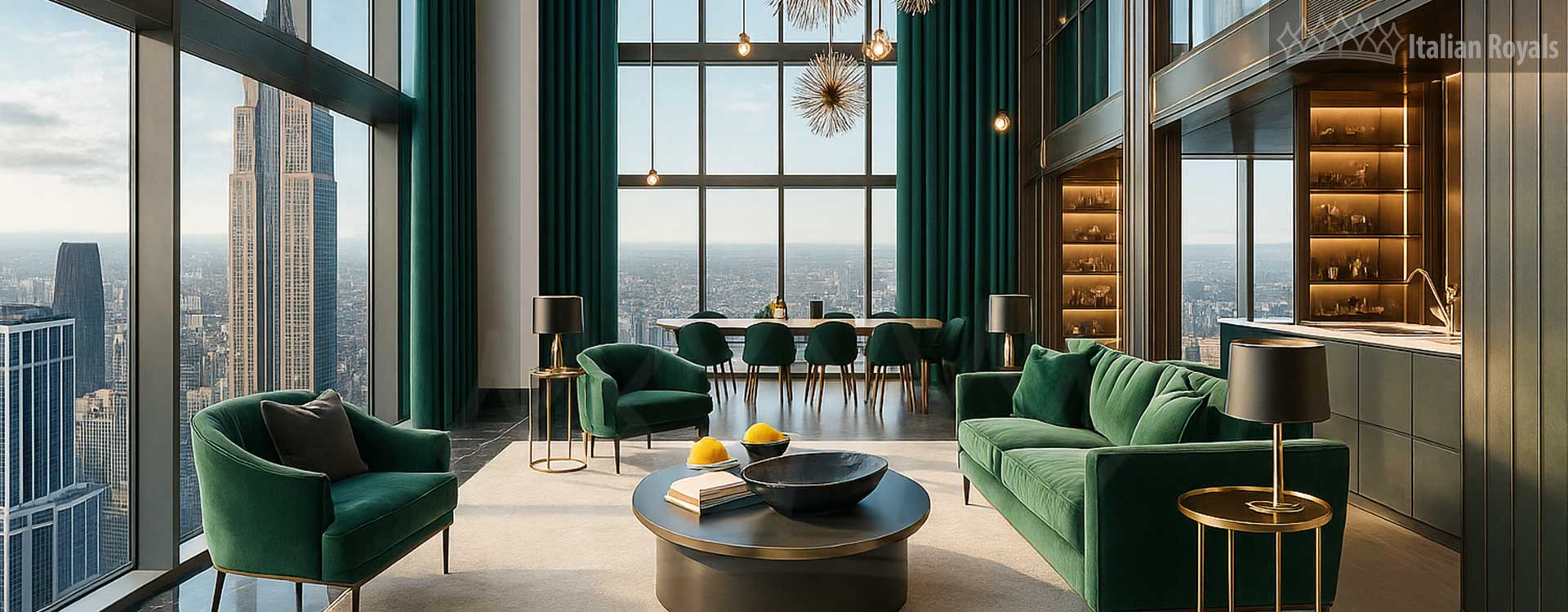 American Deep Jade Velvet Luxury Custom Curtain