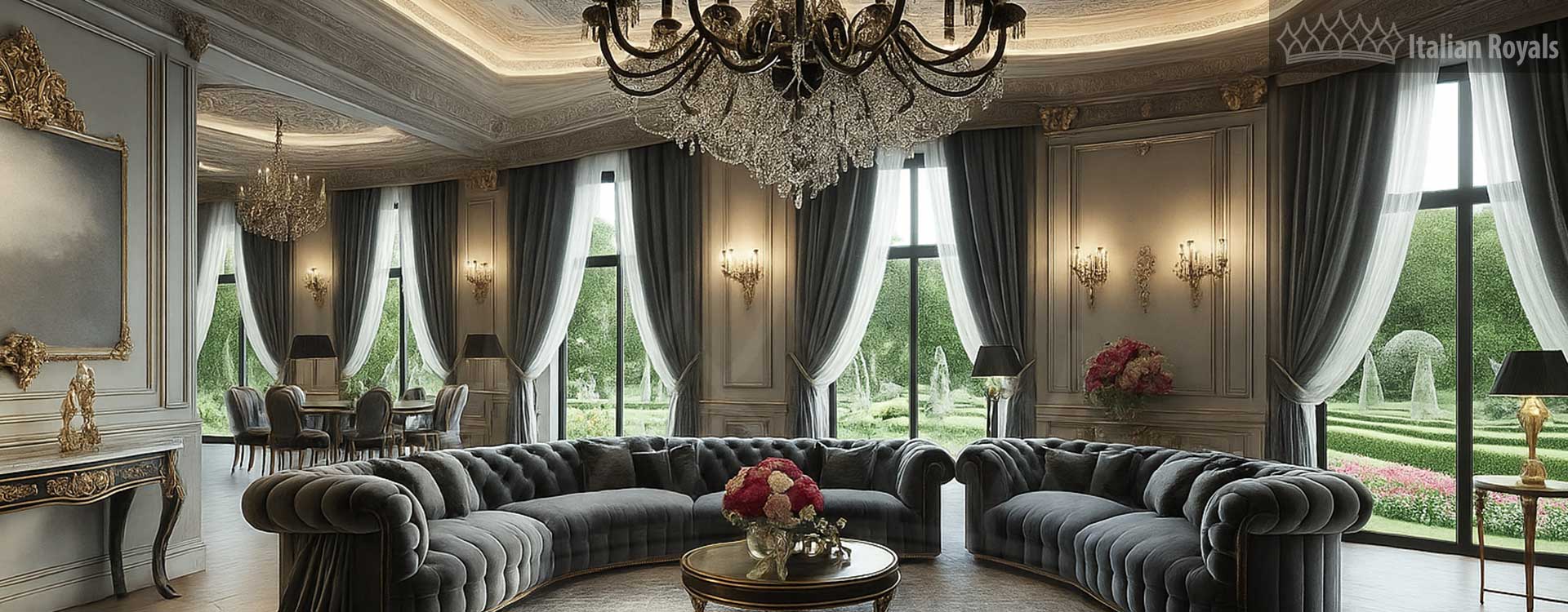 American Warm Gray Velvet Luxury Custom Curtain