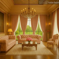 Milano Sovrana Blush Sand Velvet Custom Curtain